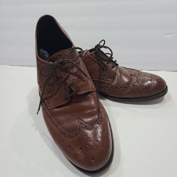Brooks Brothers Wingtip Oxford Brown Leather Men\'s Dress Shoes Sz.10.5 main image 8